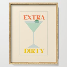 Extra Dirty Martini Serving Tray