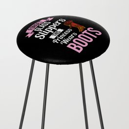 Cowgirl Boots Quotes Party Horse Counter Stool