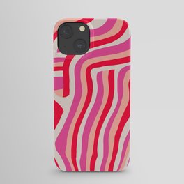 pink zebra stripes iPhone Case