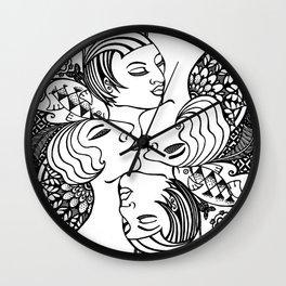 Lady Mandala Wall Clock