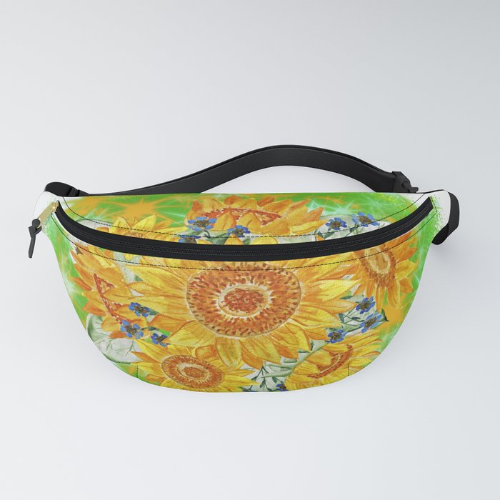 Sunflowers, Backgrounds, clipart, flower Fanny Pack