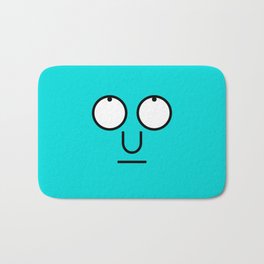 type face: rolled eyes teal Bath Mat | Face, Minimalist, Graphicdesign, Funny, Typography, Rolledeyes, Teal, Typeface, Ohbrother, Emoji 