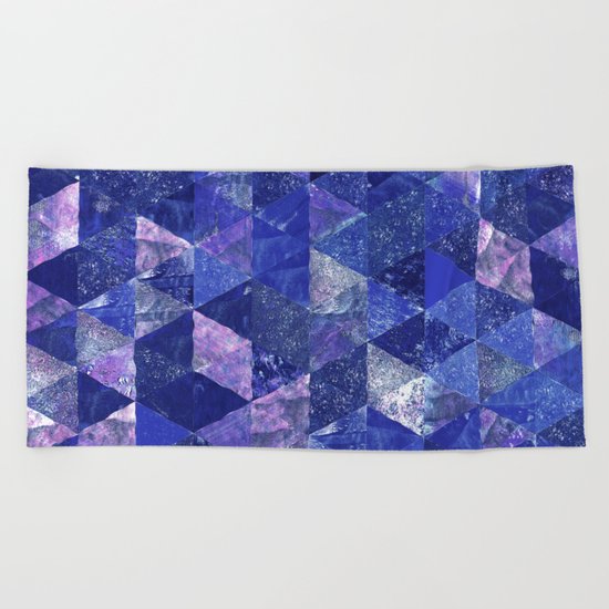 Abstract Geometric Background #19 Beach Towel