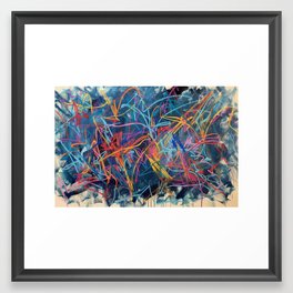 The air is electric Framed Art Print
