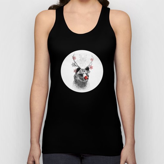 Rudolph the Bear Unisex Tank Top