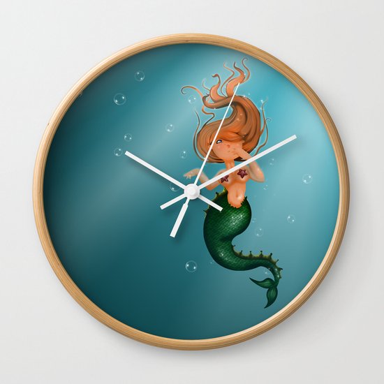 mermaid Wall Clock