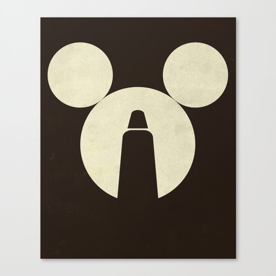 The Dark Side of the Mouse Canvas Print