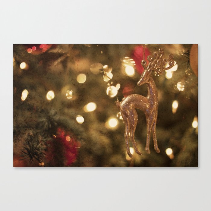 Christmas deer Canvas Print