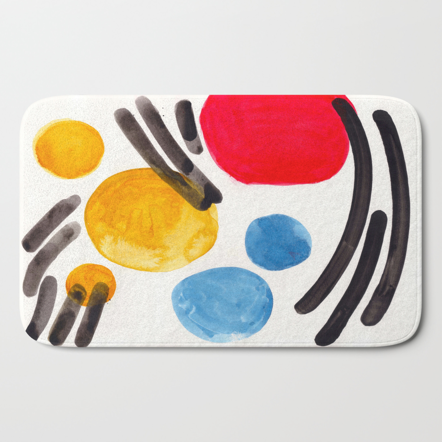 Mid Century Modern Abstract Juvenile Childrens Fun Art Primary