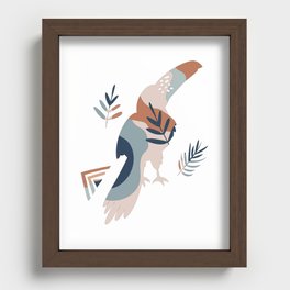 jungle stork Recessed Framed Print