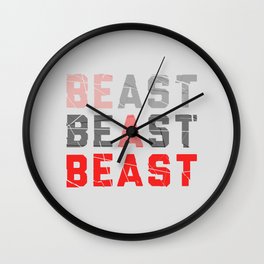 Be a Beast Wall Clock | Nature, Digital, Landscape, Music 