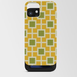 Classic Hollywood Regency Pattern 780 Green and Yellow iPhone Card Case