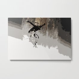 Cliff Jumping - Skateboarder Metal Print