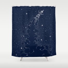 Star Inker Shower Curtain