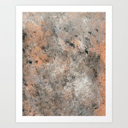 Black and Bronze Abstract Art Print