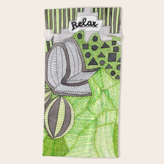 Relax! Beach Towel