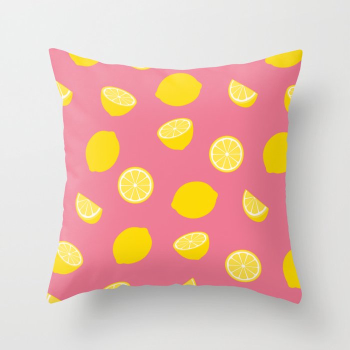 Lemons Throw Pillow