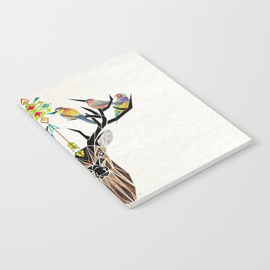 deer birds Notebook