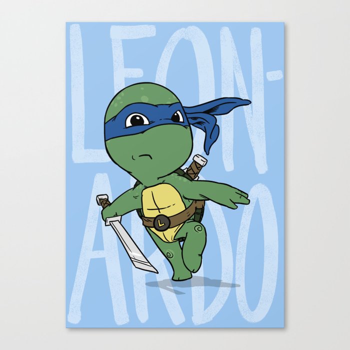 TMNT: Leonardo (Cute & Dangerous) Canvas Print