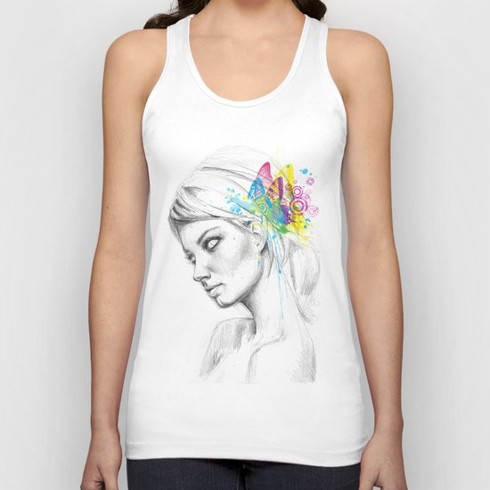 Butterflies Girl Fairy Unisex Tank Top