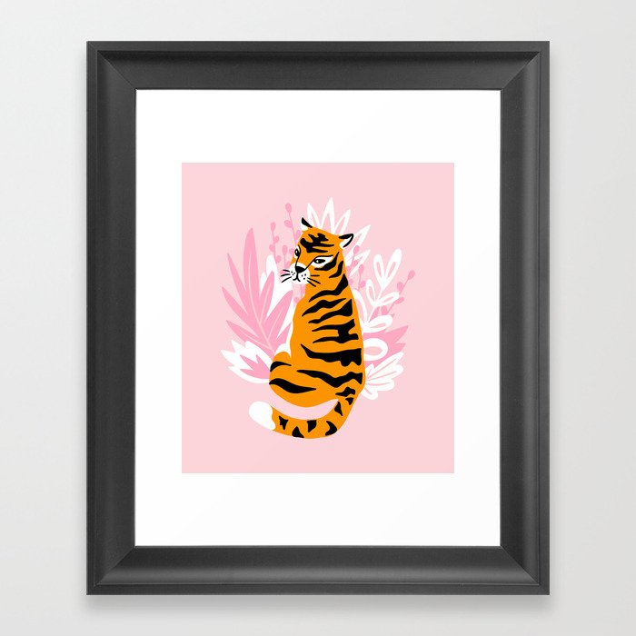 Cute tigers Framed Art Print