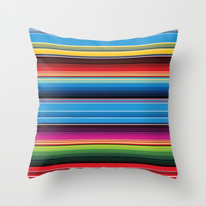 Saltillo Mexican sarape blanket vibrant latino stripes zarape