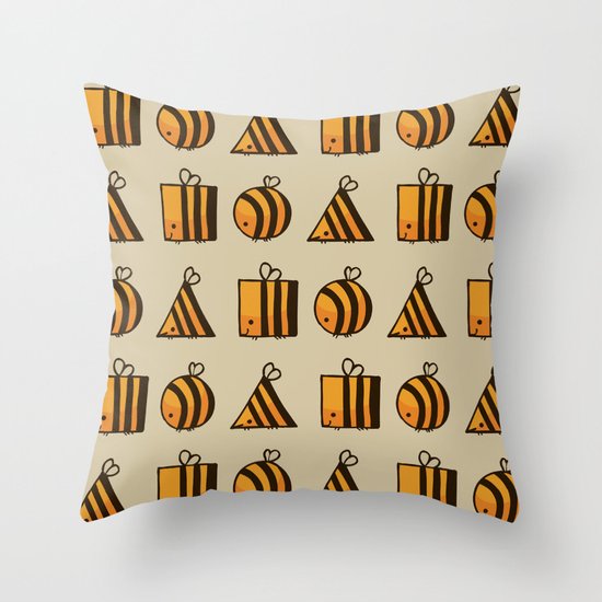 BEE DIFFERENT Throw Pillow