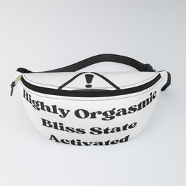 Highly Orgasmic Bliss State Activated White Fanny Pack