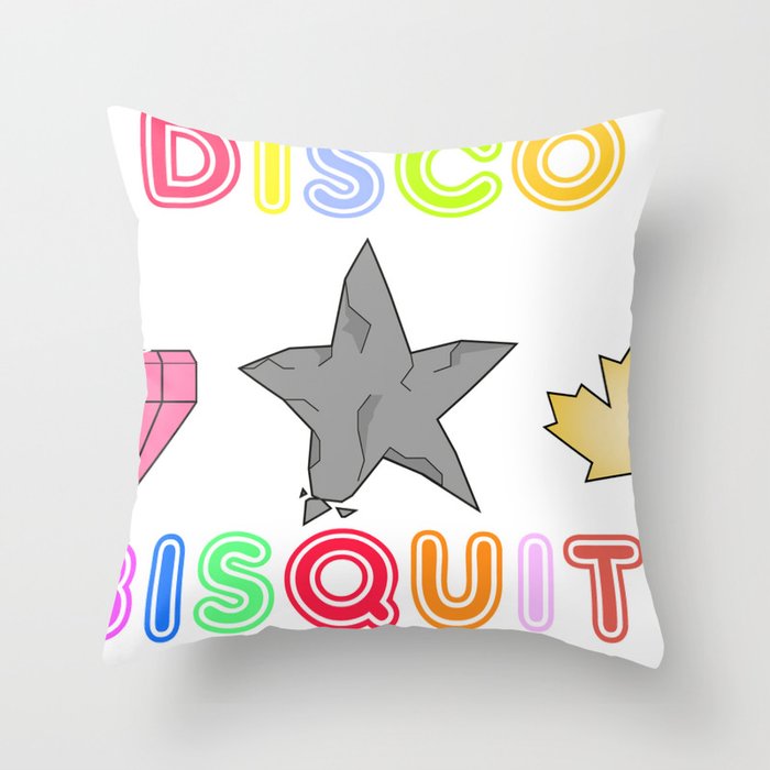 Disco Biscuits 2 Throw Pillow