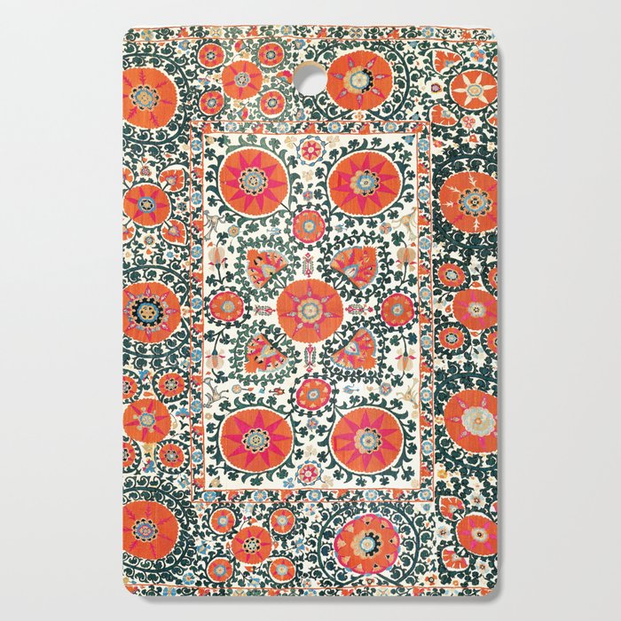 Shakhrisyabz Suzani Uzbek Embroidery Print Cutting Board