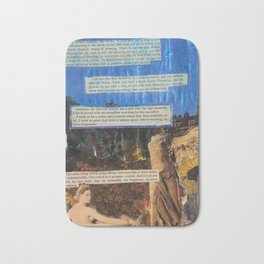 "Ordinary life does not interest me" Surrealist Collage Bath Mat