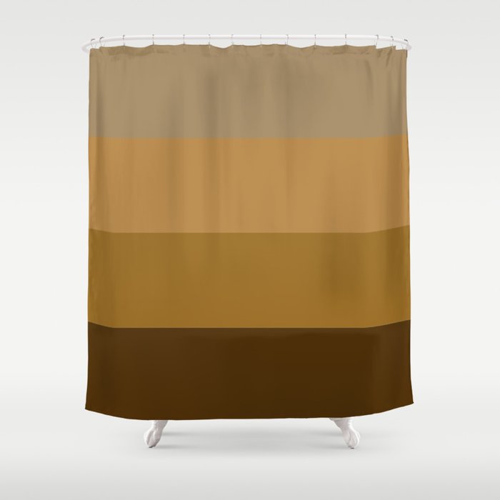 Simplicism - Minimalism - Cappuccino Shower Curtain