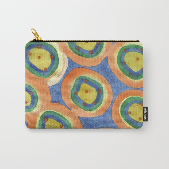 Merry Circles arranged to a big Circle Carry-All Pouch
