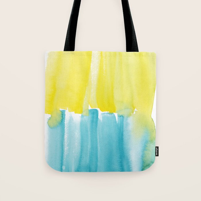 29  Abstract Expressionism Watercolor Painting 220331 Minimalist Art Valourine Original  Tote Bag