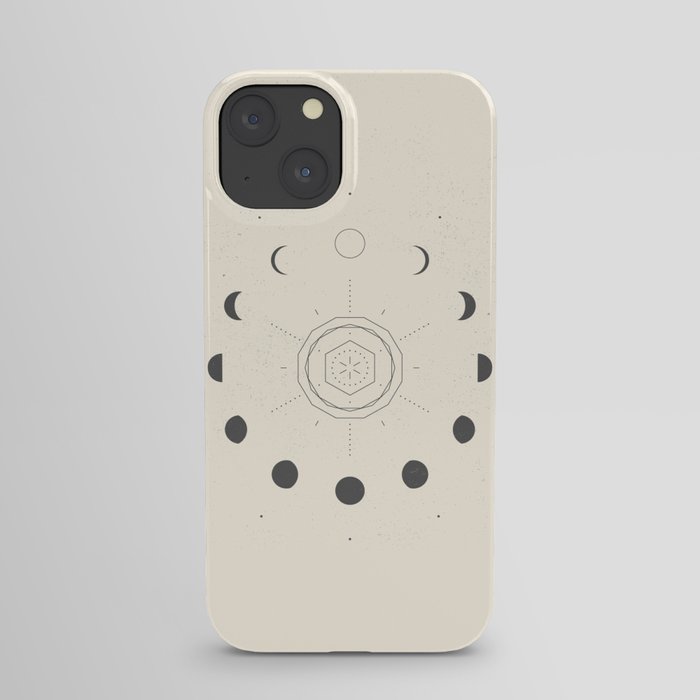 Moon Phases Light iPhone Case