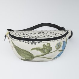 Vintage fruit and vegetables calligraphic poster Fanny Pack