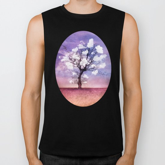 ATMOSPHERIC TREE - Pick me a cloud III Biker Tank