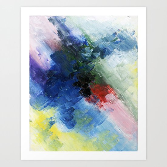 Abstract Clouds Art Print