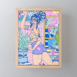 Up On The Shelf Framed Mini Art Print