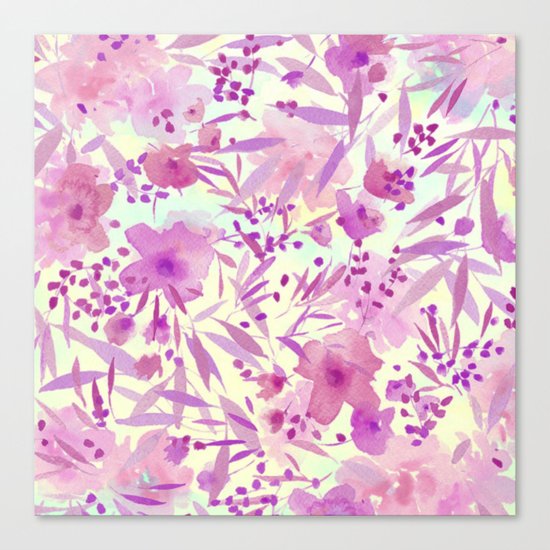 pink pretty flowers Canvas Print