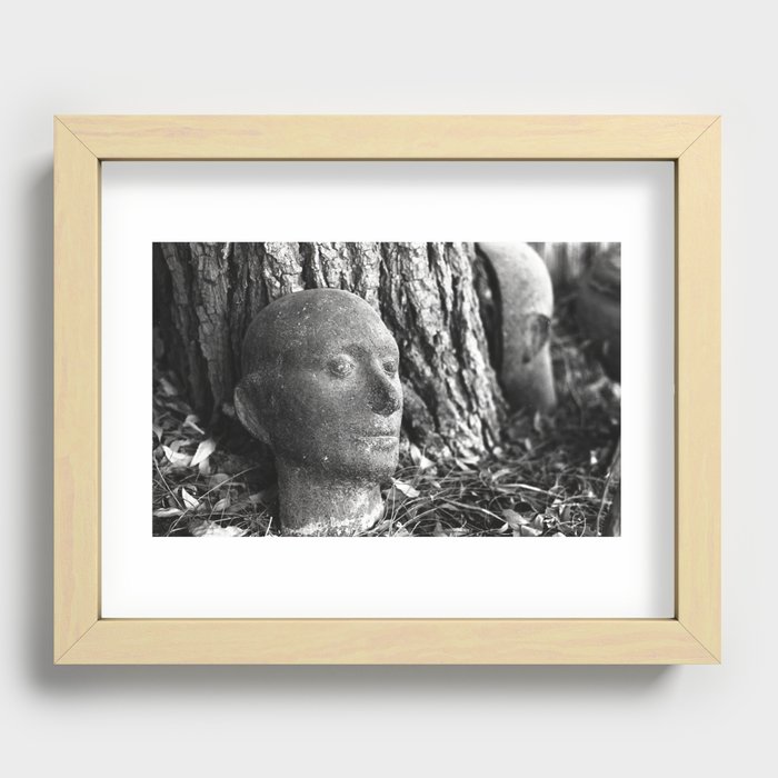Lost Faces Recessed Framed Print