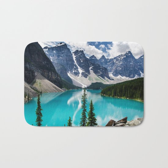 Lake Moraine Banff Bath Mat