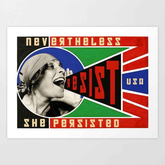 Alexandria Ocasio-Cortez Resist Art Print by closeddoor ...