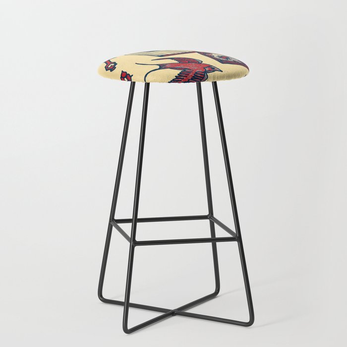 Old School Retro Bar Stool by BlakCircleGirl Society6