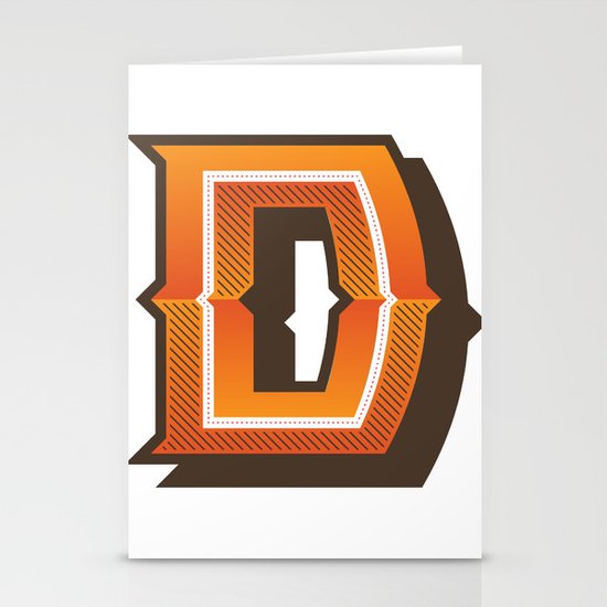 The Letter D Stationery Cards
