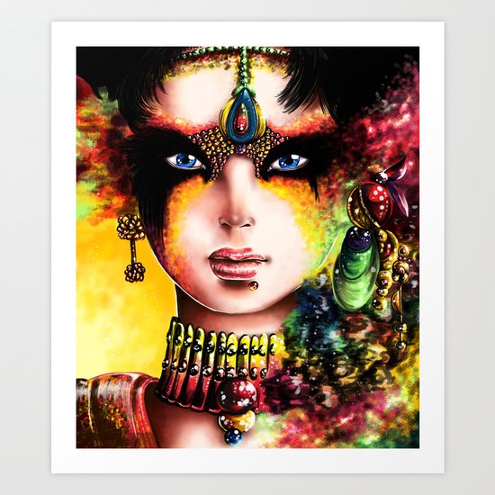 THE BLACK MASK Art Print