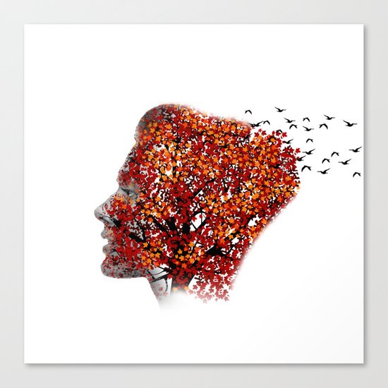 Nature girl Canvas Print