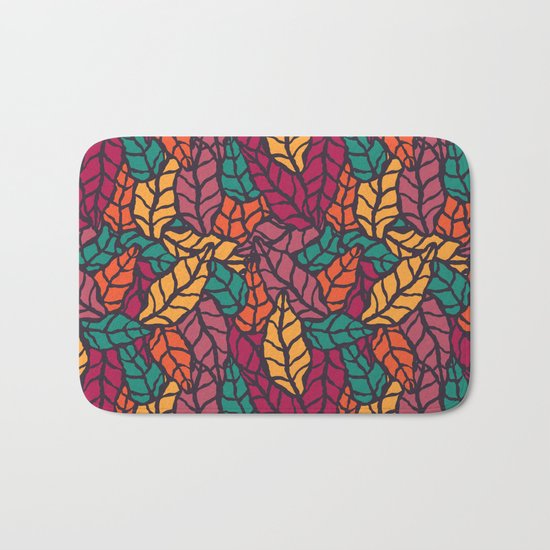 Nature leaves 005 Bath Mat