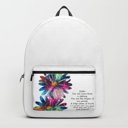 Sisters Are Best Friends For Life Backpack