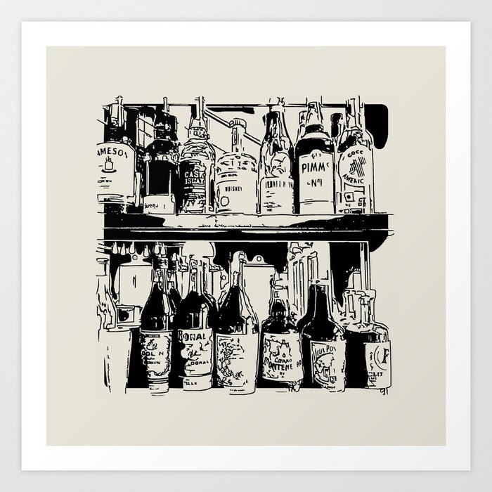 Bar Americano Art Print